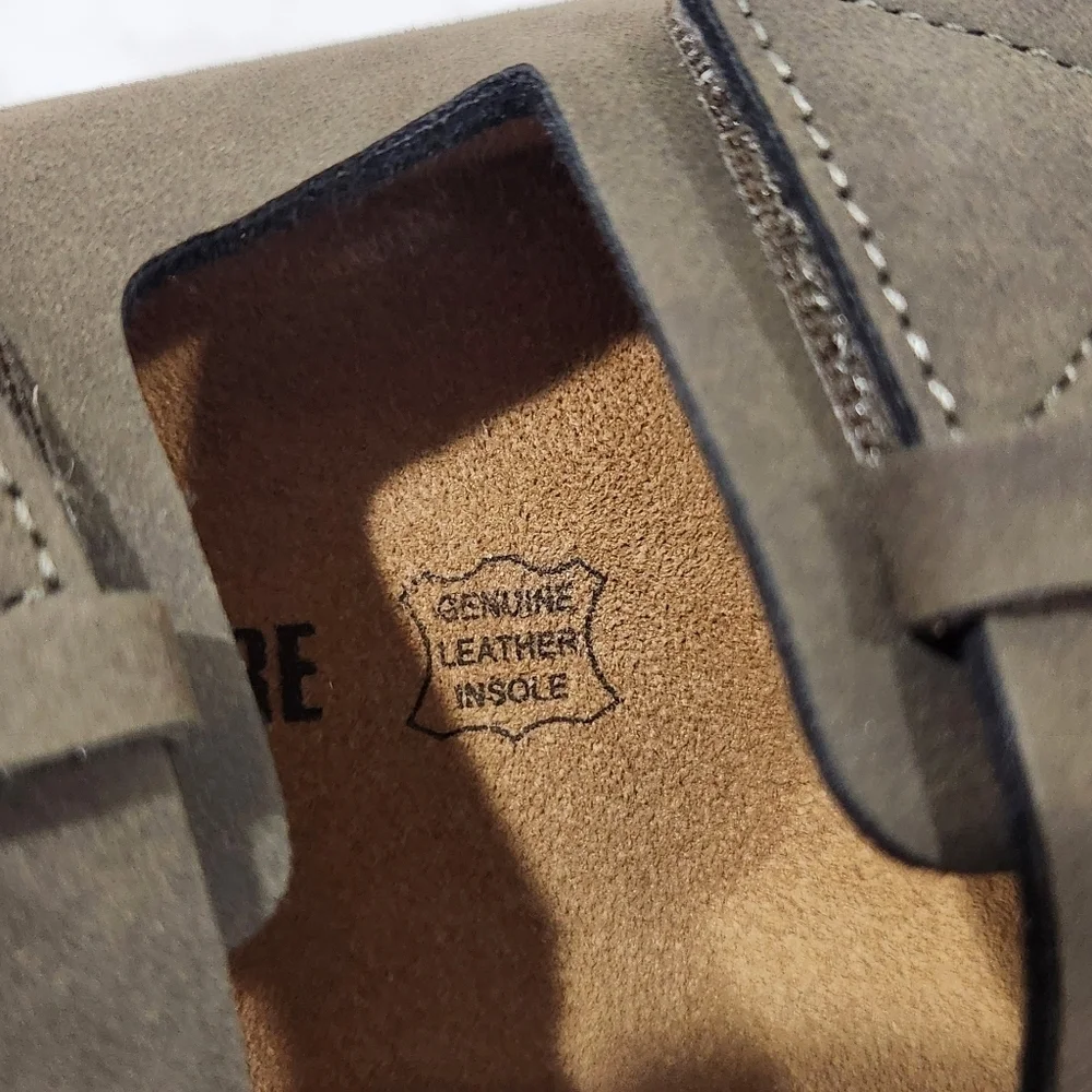 Cushionaire Lynx Cork Suede Velcro Brown Footbed Sandal Men's Size 10 NWOT - Picture 11 of 14